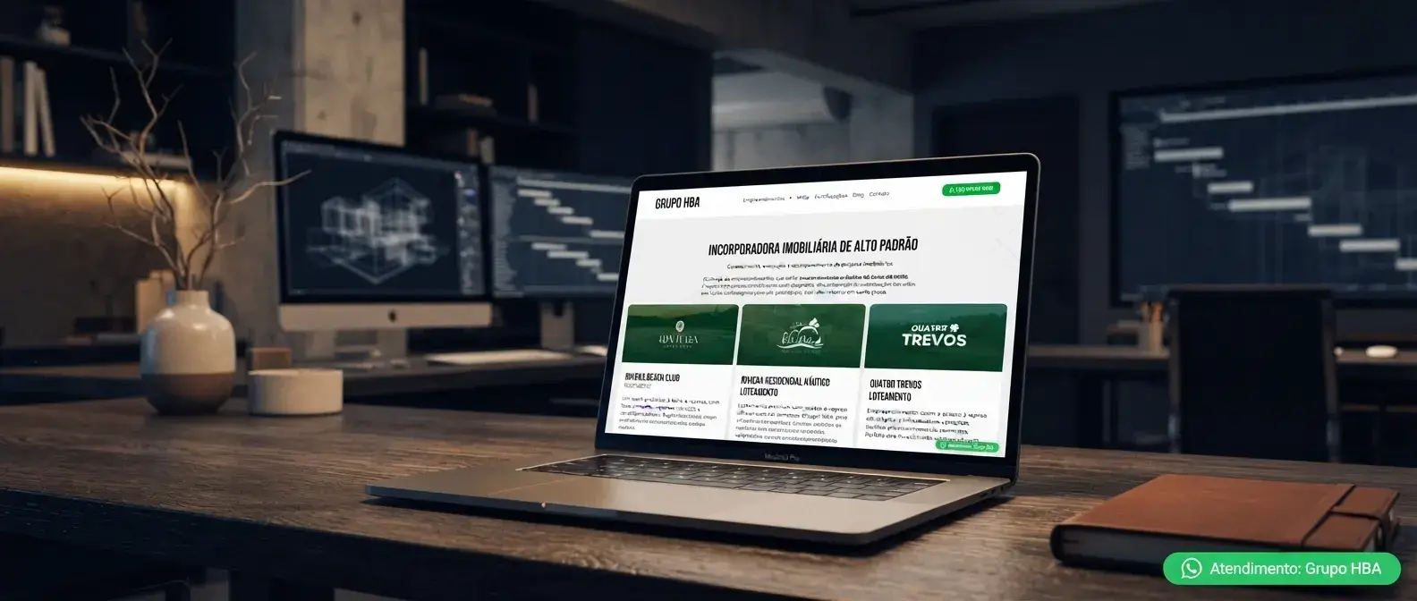 Site de GHBA em uso no ambiente do negócio